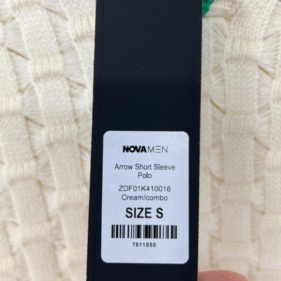Fashion nova men NWT Cream Knit Polo shirt - Picture 4 of 6